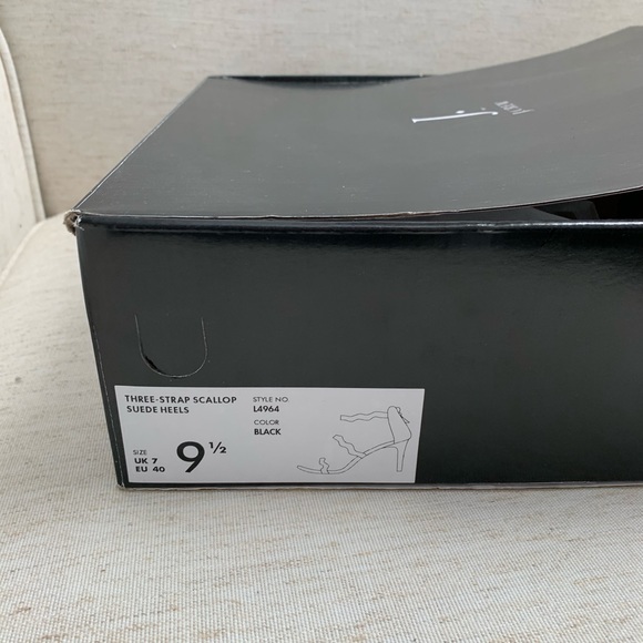 BRAND NEW Black suede strappy JCrew heels. - Picture 4 of 4